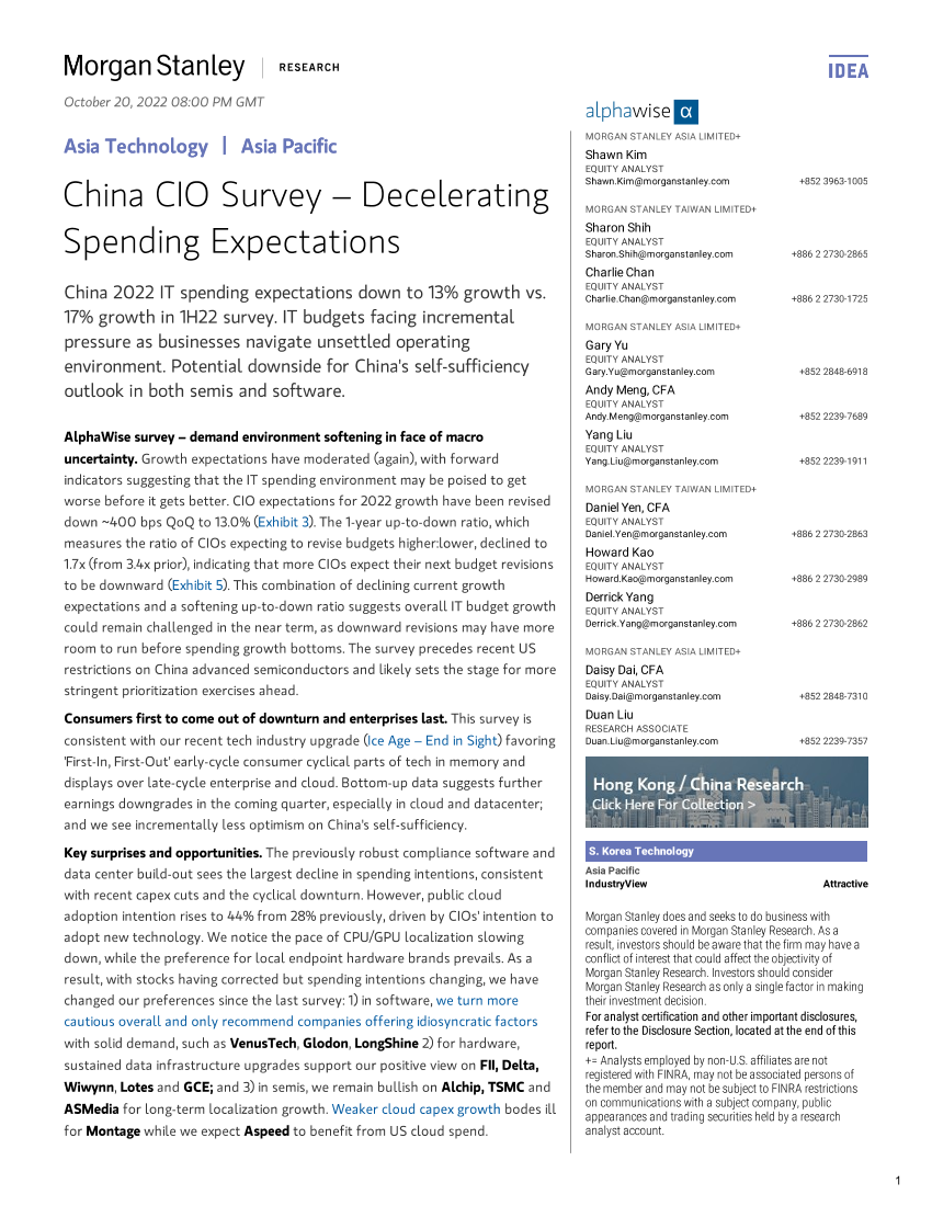 2022-10-20-Morgan Stanley-Asia Technology China CIO Survey – Decelerating Spending Ex...-988173252022-10-20-Morgan Stanley-Asia Technology China CIO Survey – Decelerating Spending Ex...-98817325_1.png